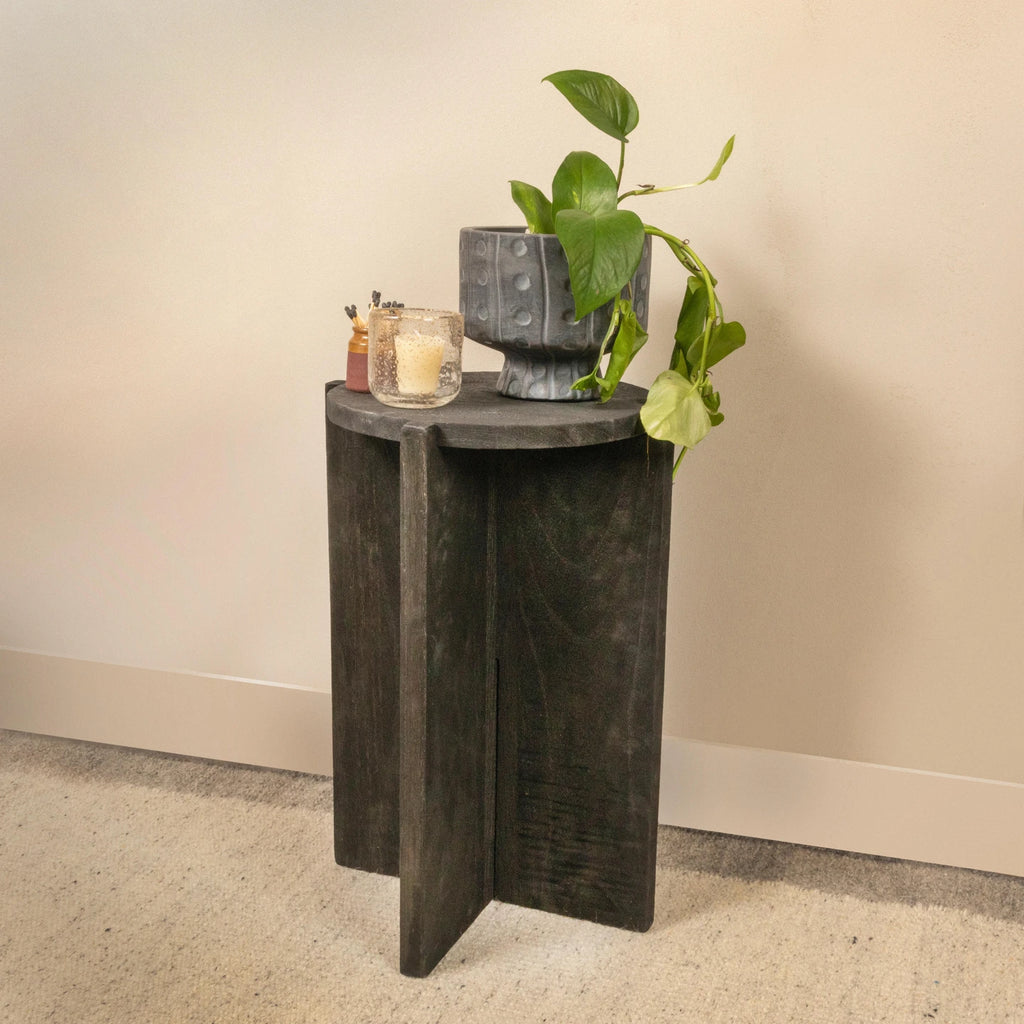 Storied Home Round Accent Coffee Table
