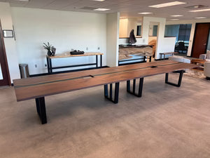 Black Walnut Epoxy River Conference Table