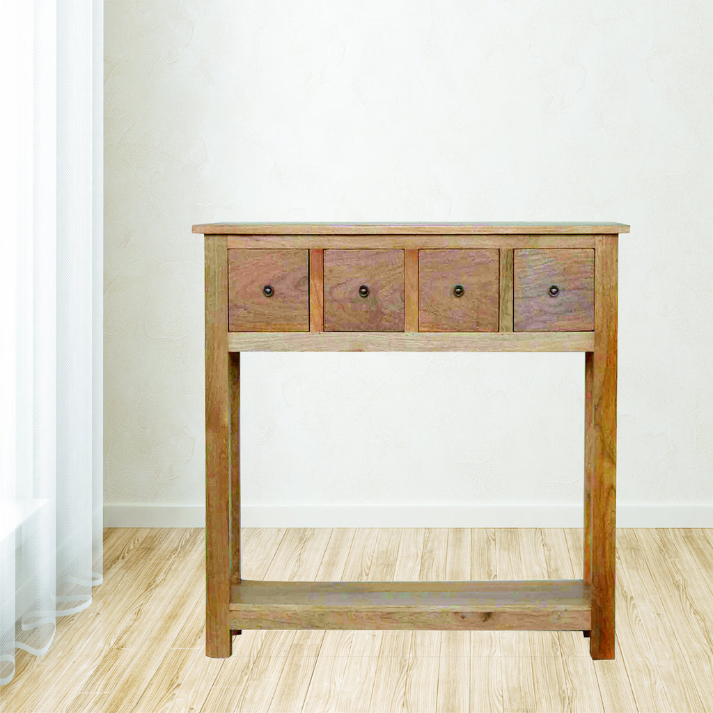 4 Drawer Country Console