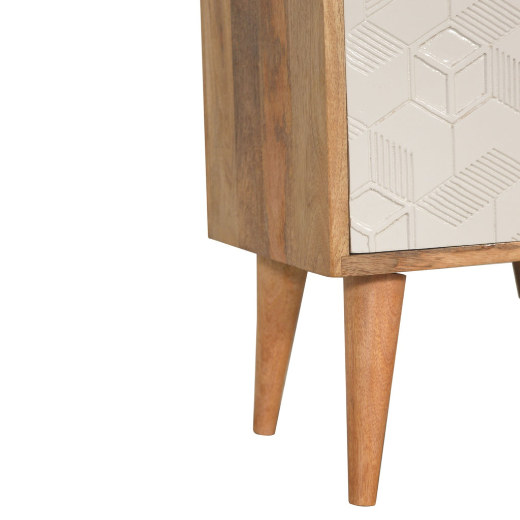 Acadia White Door Nightstand
