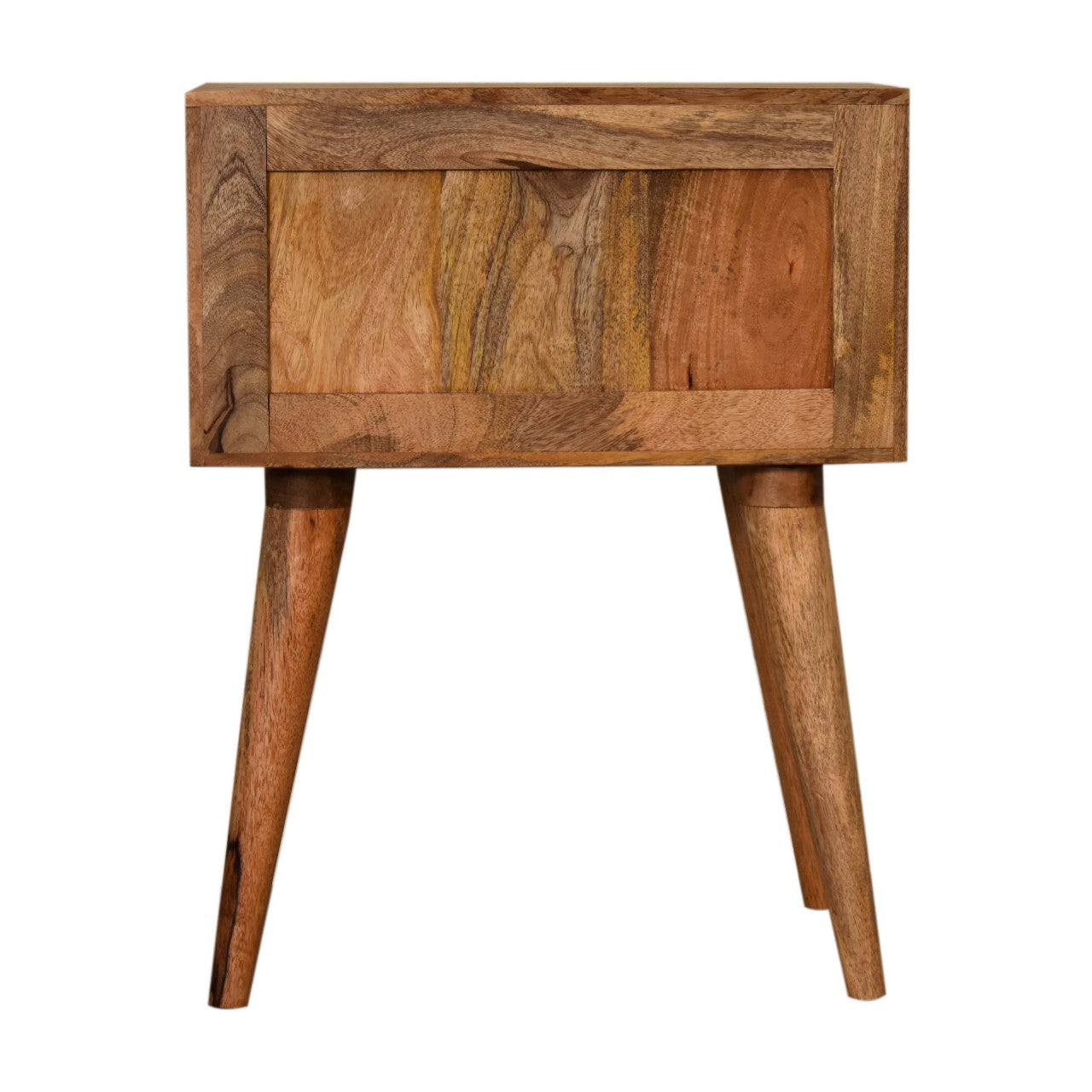 Black Patterned Nightstand