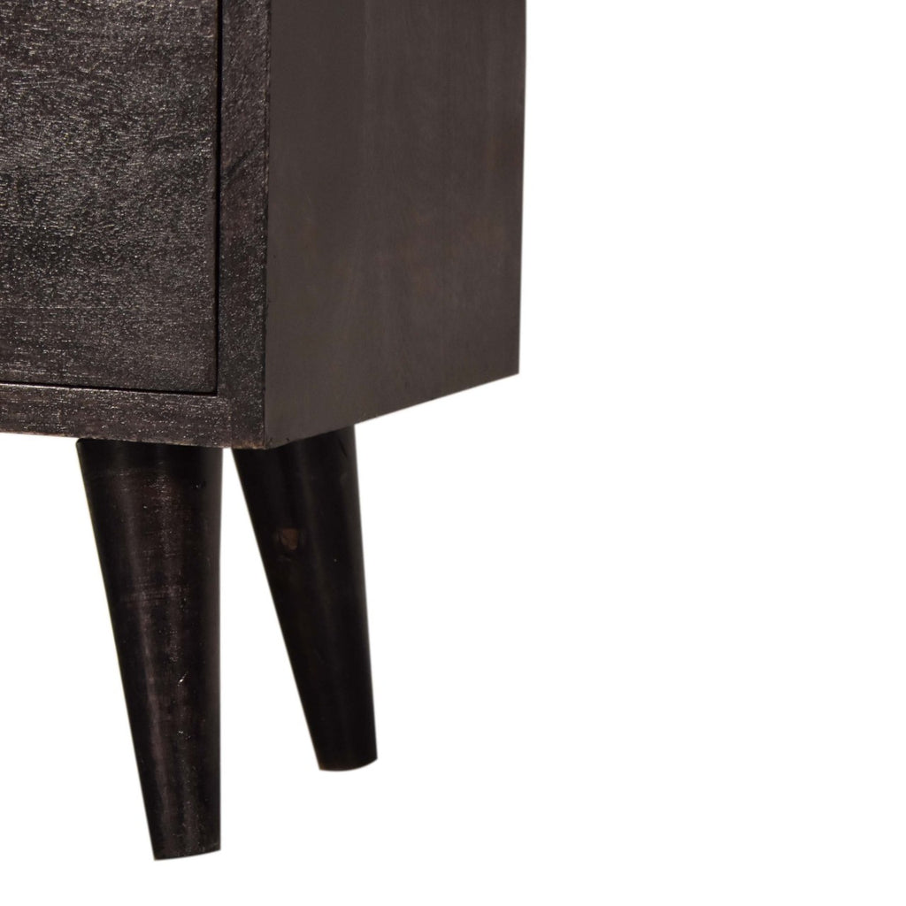 Black Hand Painted Nightstand