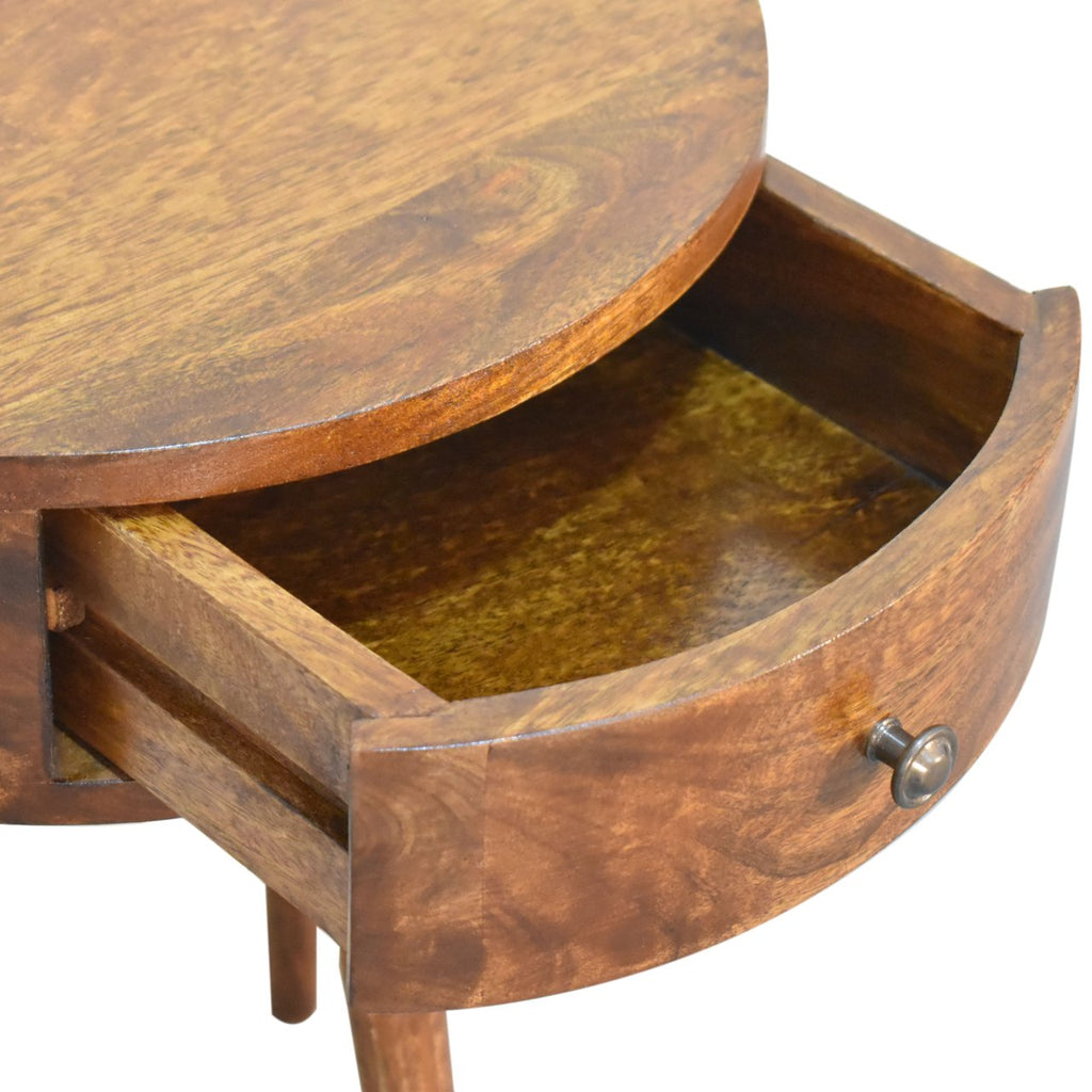 Chestnut Semi Circle nightstand