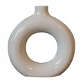 Black &amp; White Gloss Flower Vase