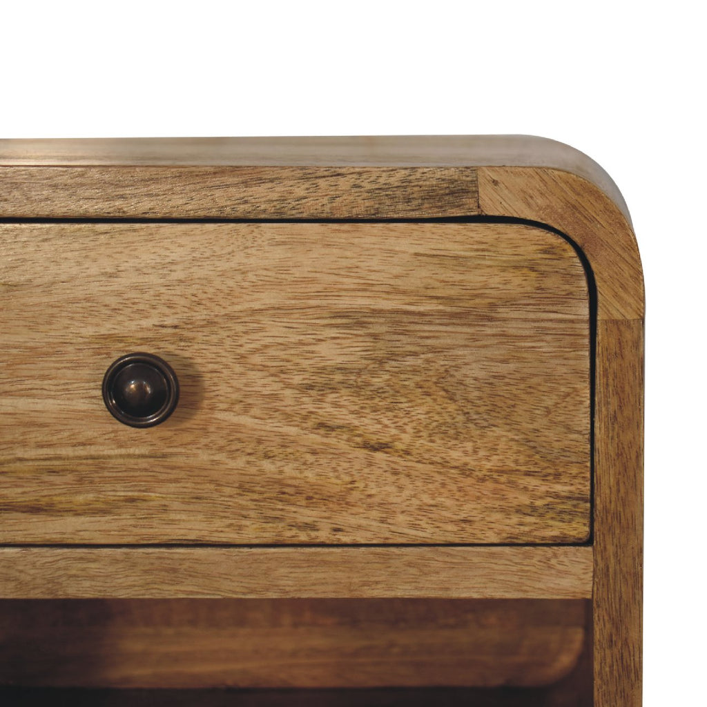 Mini Oak-ish Floating Open nightstand