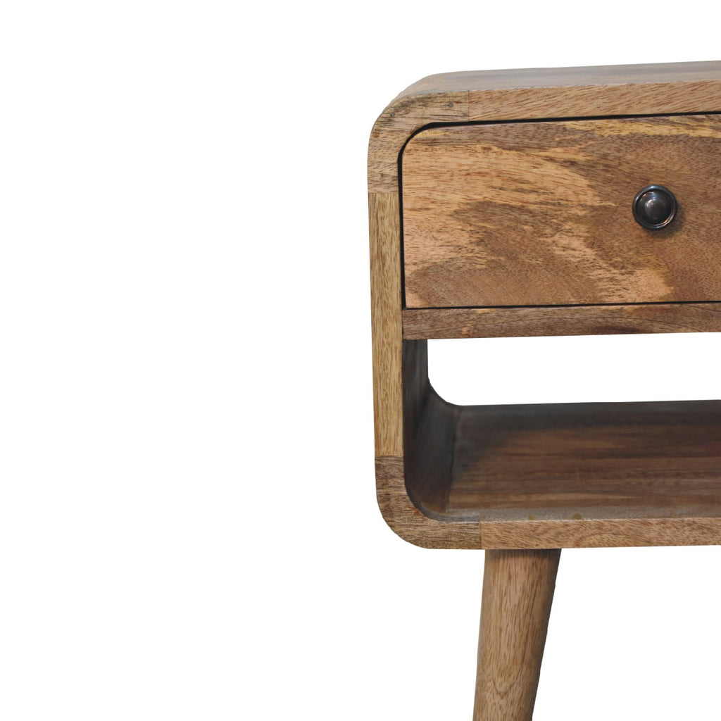 Mini Oak-ish Curve Lower nightstand