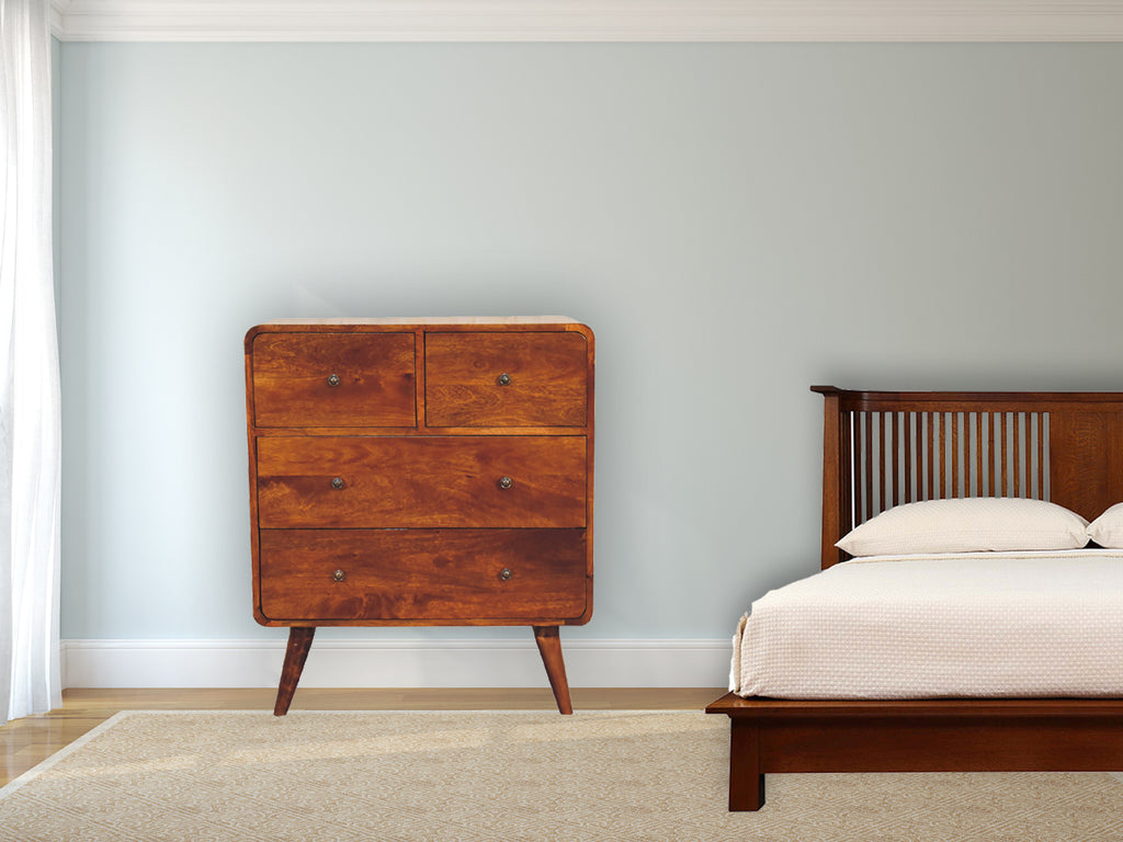2 over 2 Curved Chesnut Chest