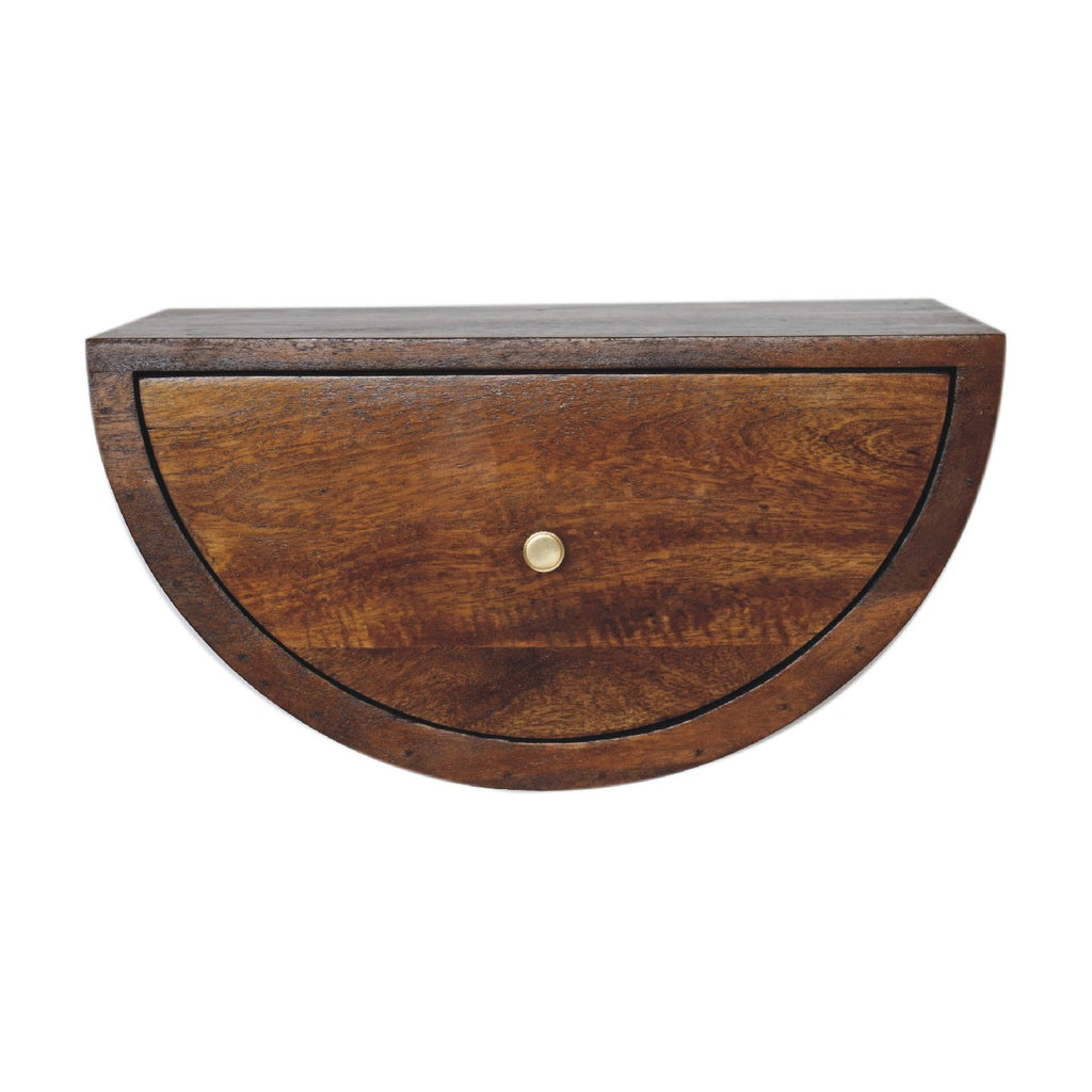 Chestnut Crescent Floating Nightstand