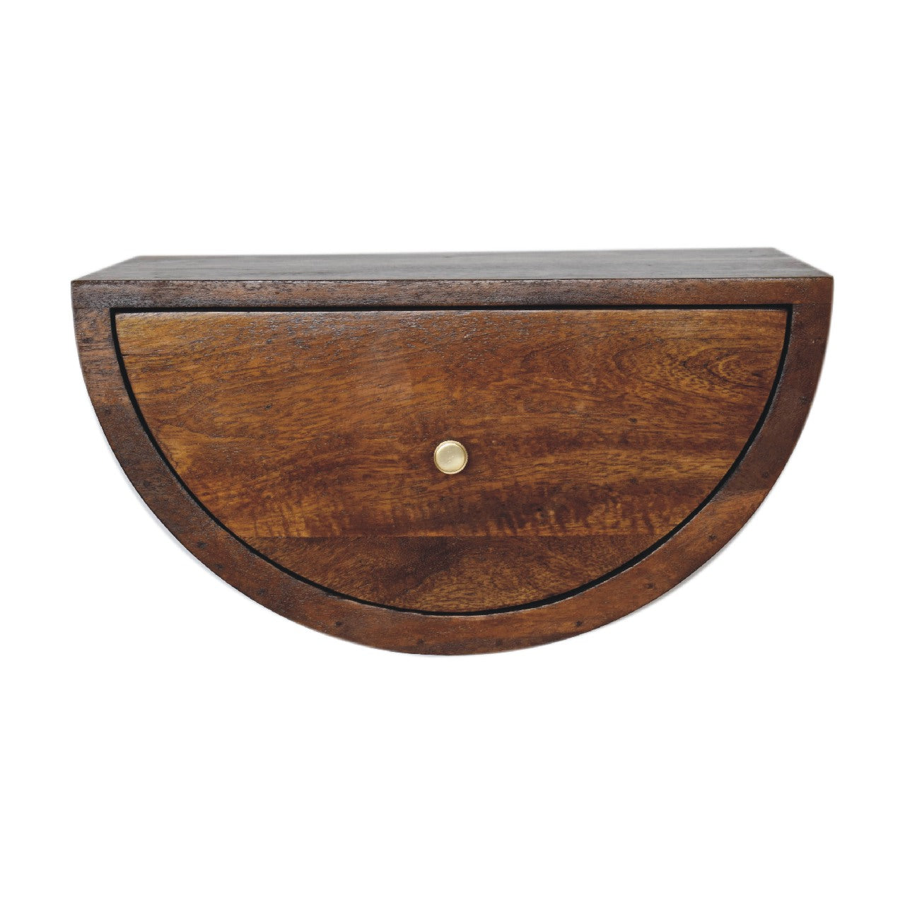 Chestnut Crescent Floating Nightstand