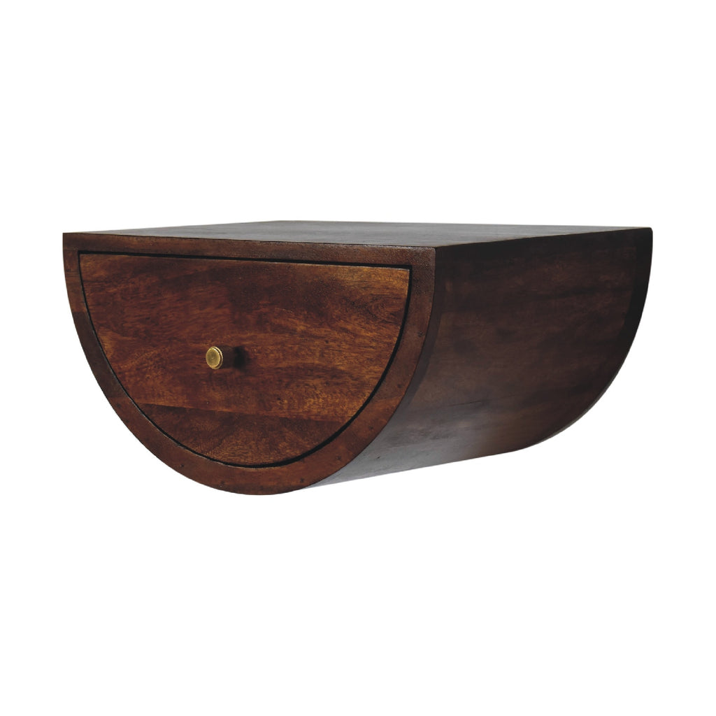 Chestnut Crescent Floating Nightstand