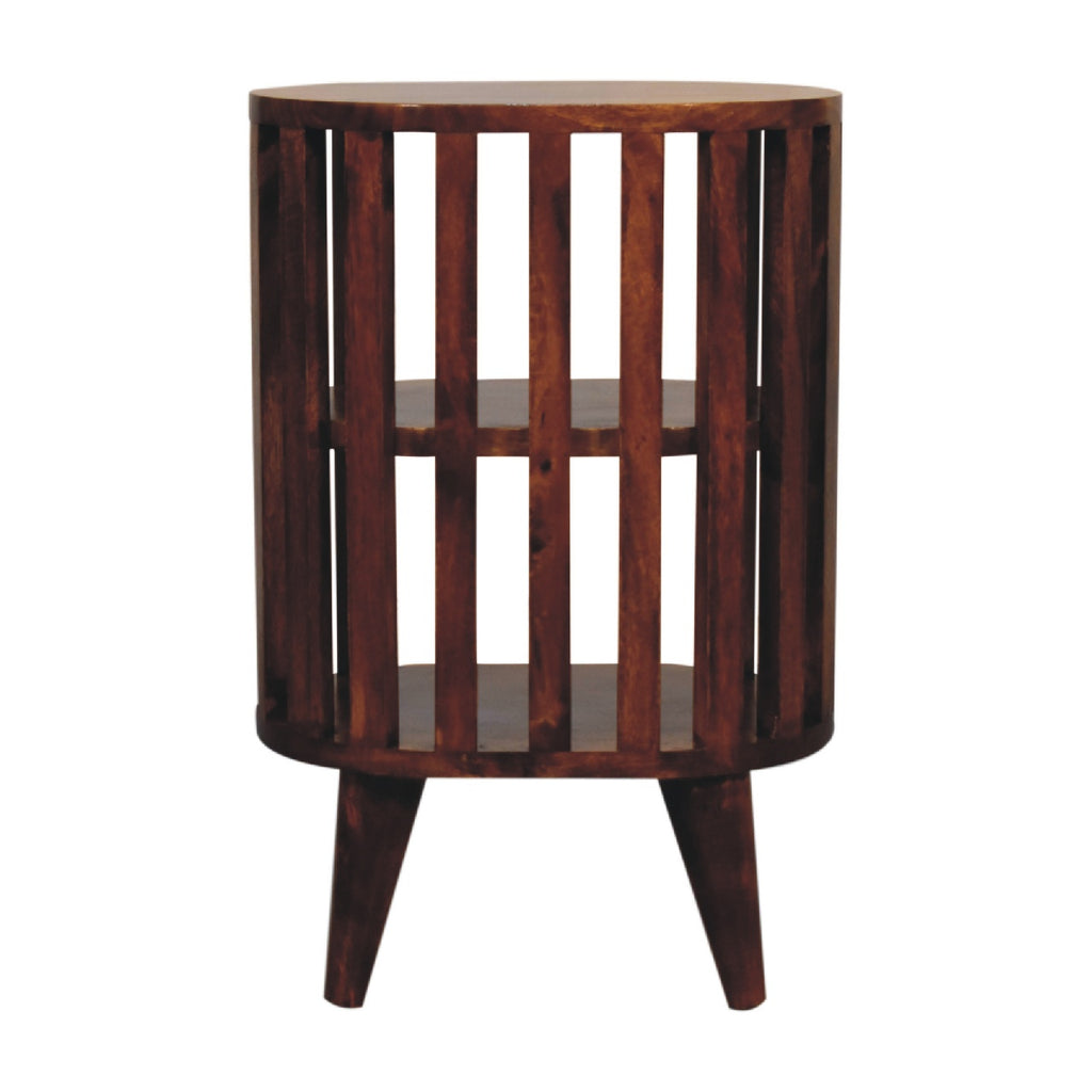 Ariella Double Shelf Chestnut Bedside