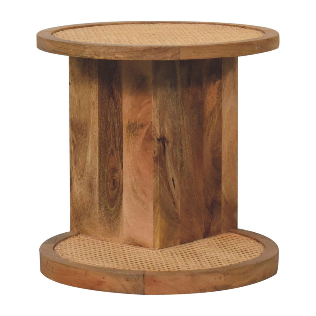 Close-knit Corner End Table