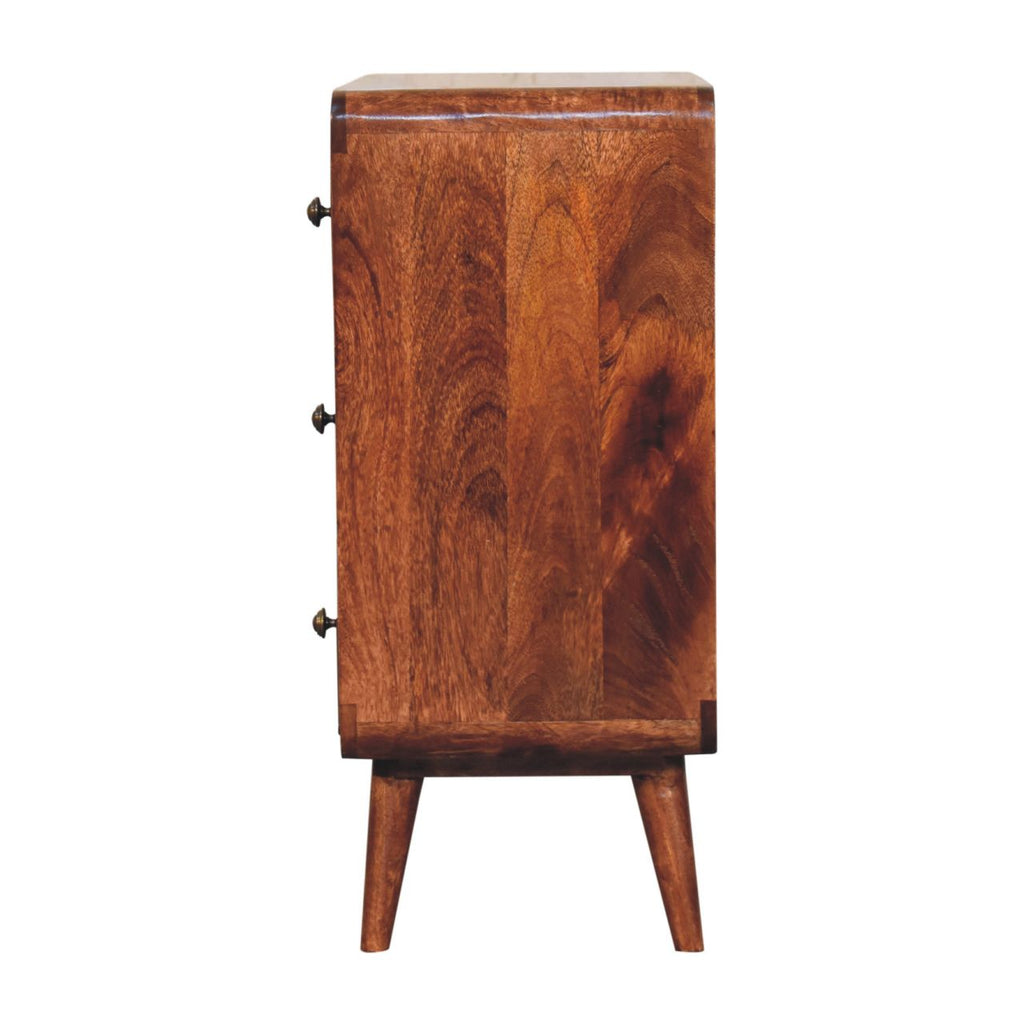 Curved Honey Caramel Chest