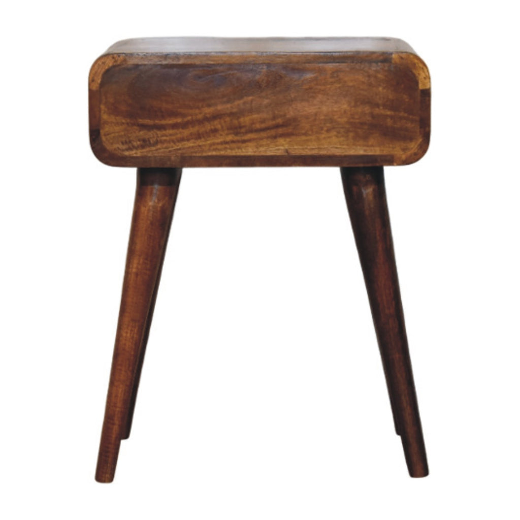 Avora Chestnut Nightstand with 1 drawer