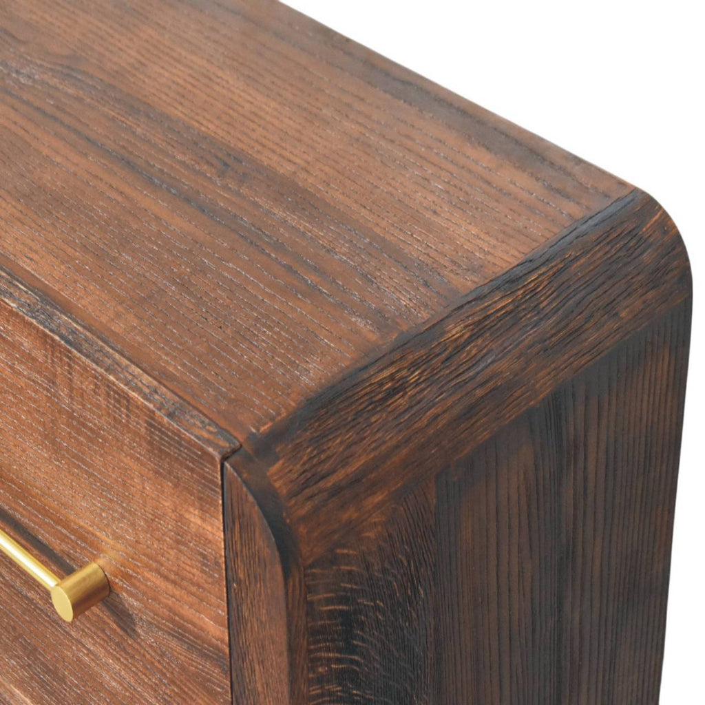 Aurelio Smoked Oak Chest of Drawers