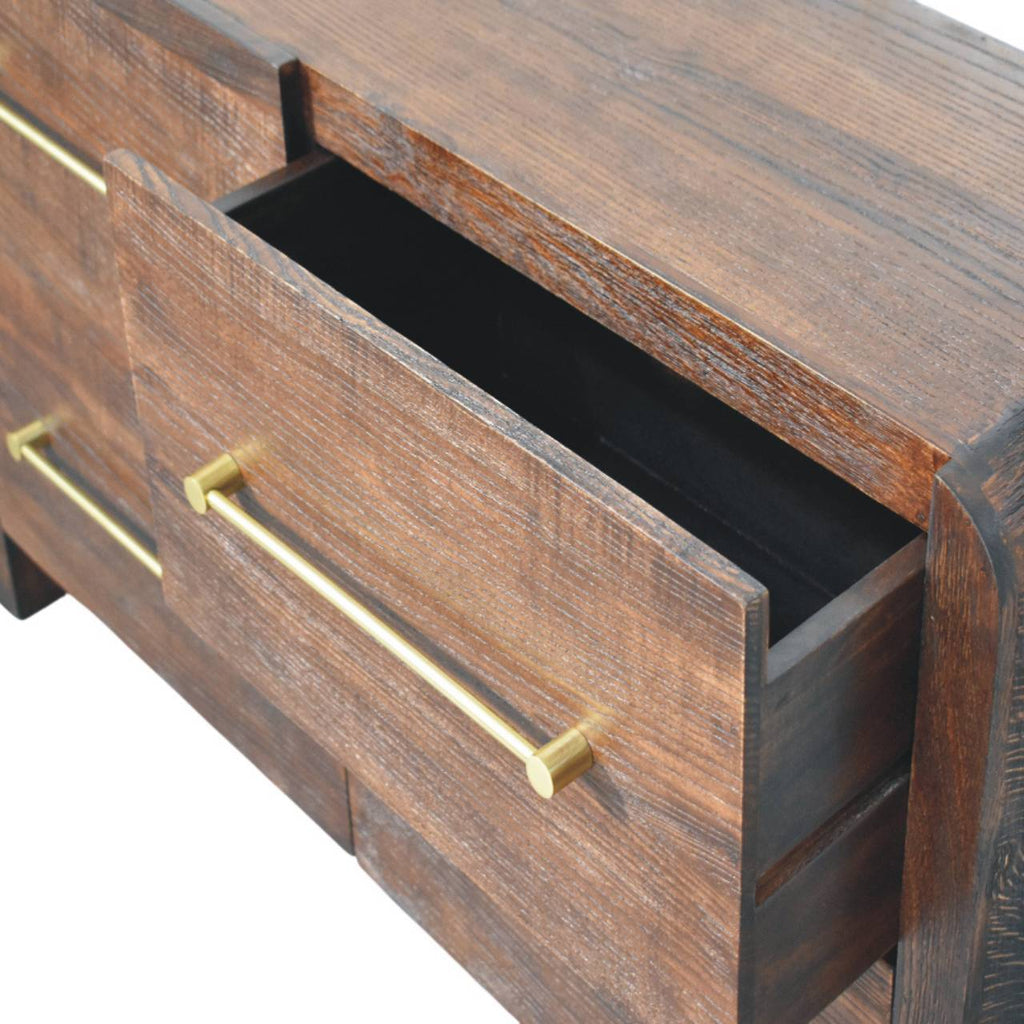 Aurelio Smoked Oak Chest of Drawers