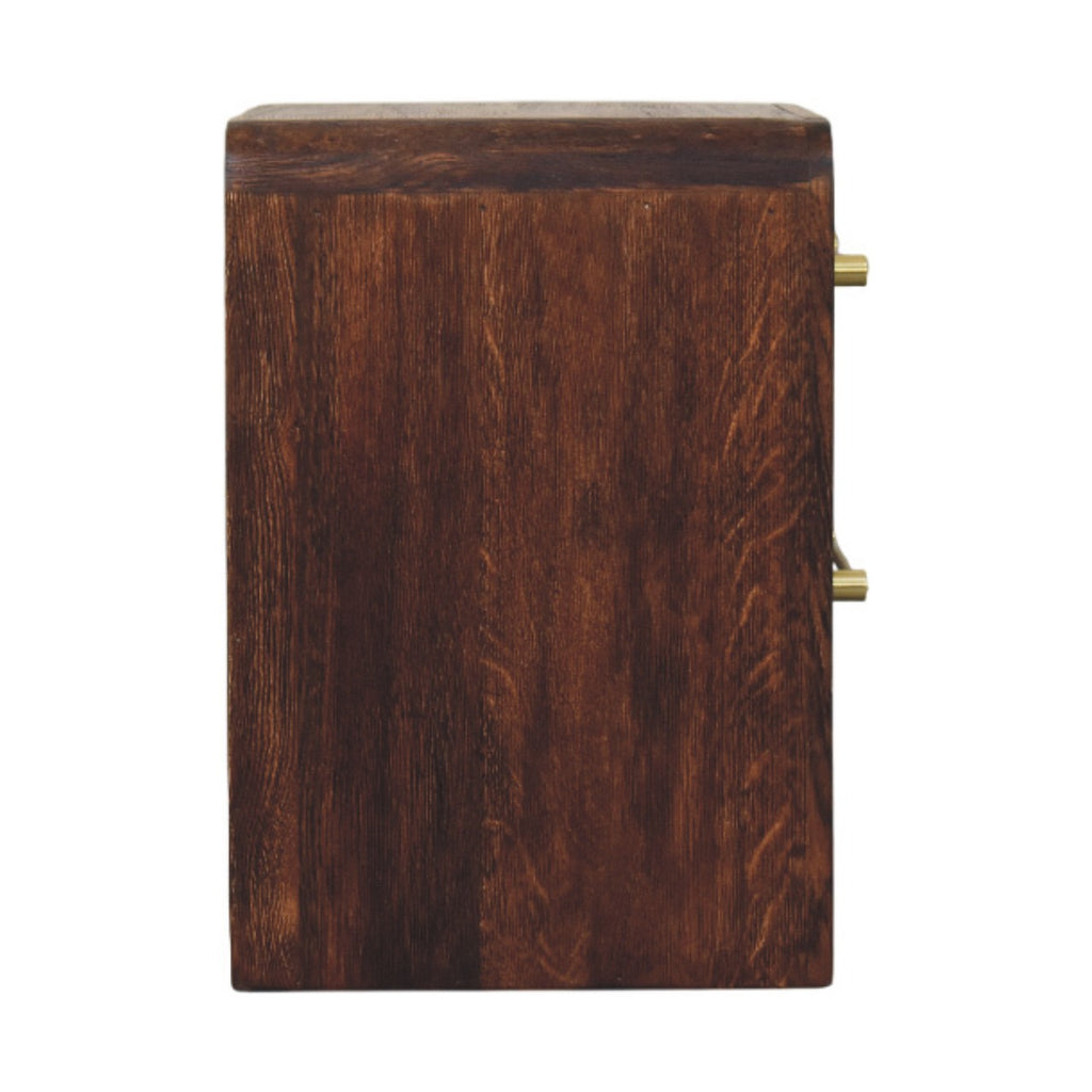 Aurelio Smoked Oak Bedside Table