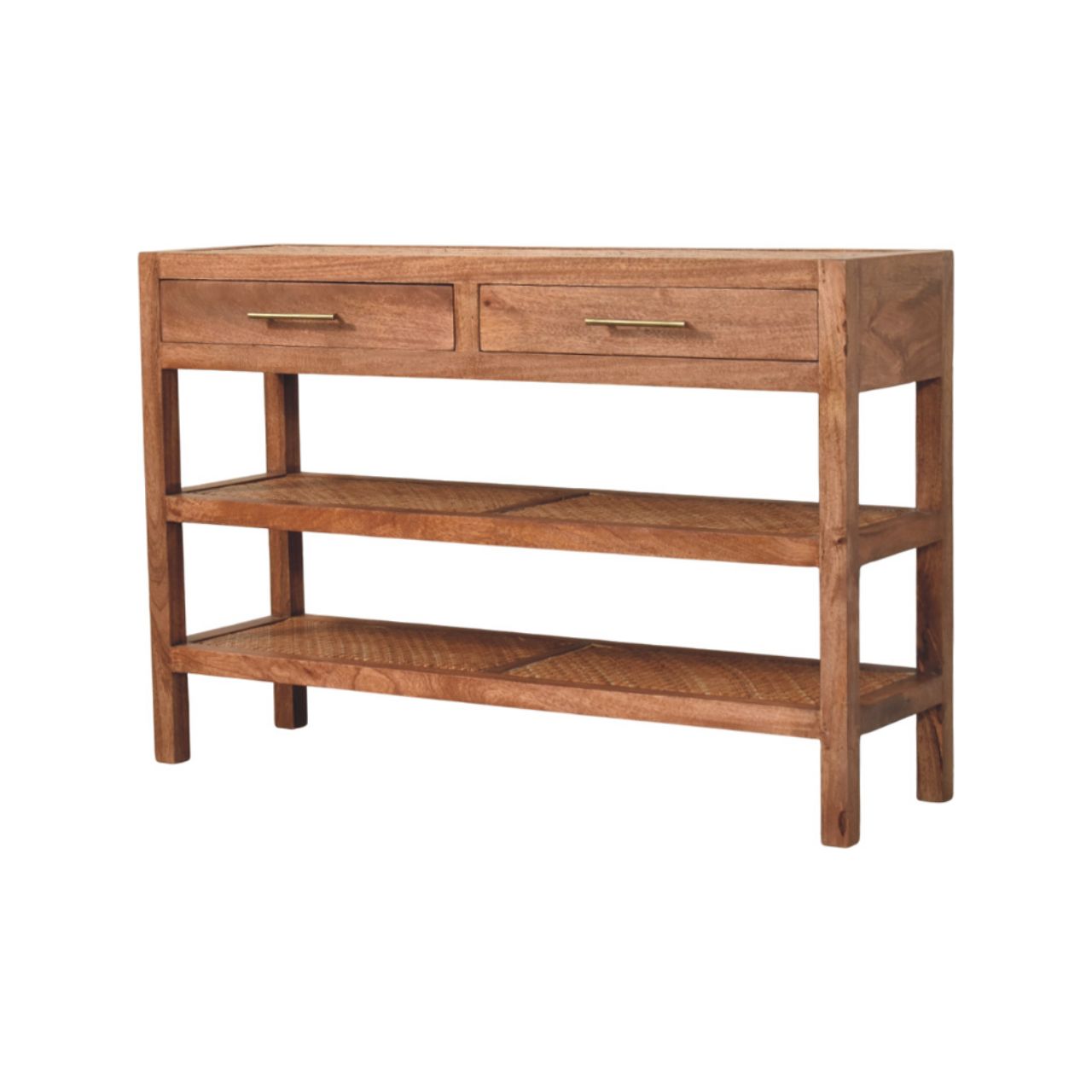 Saffron Rattan Console