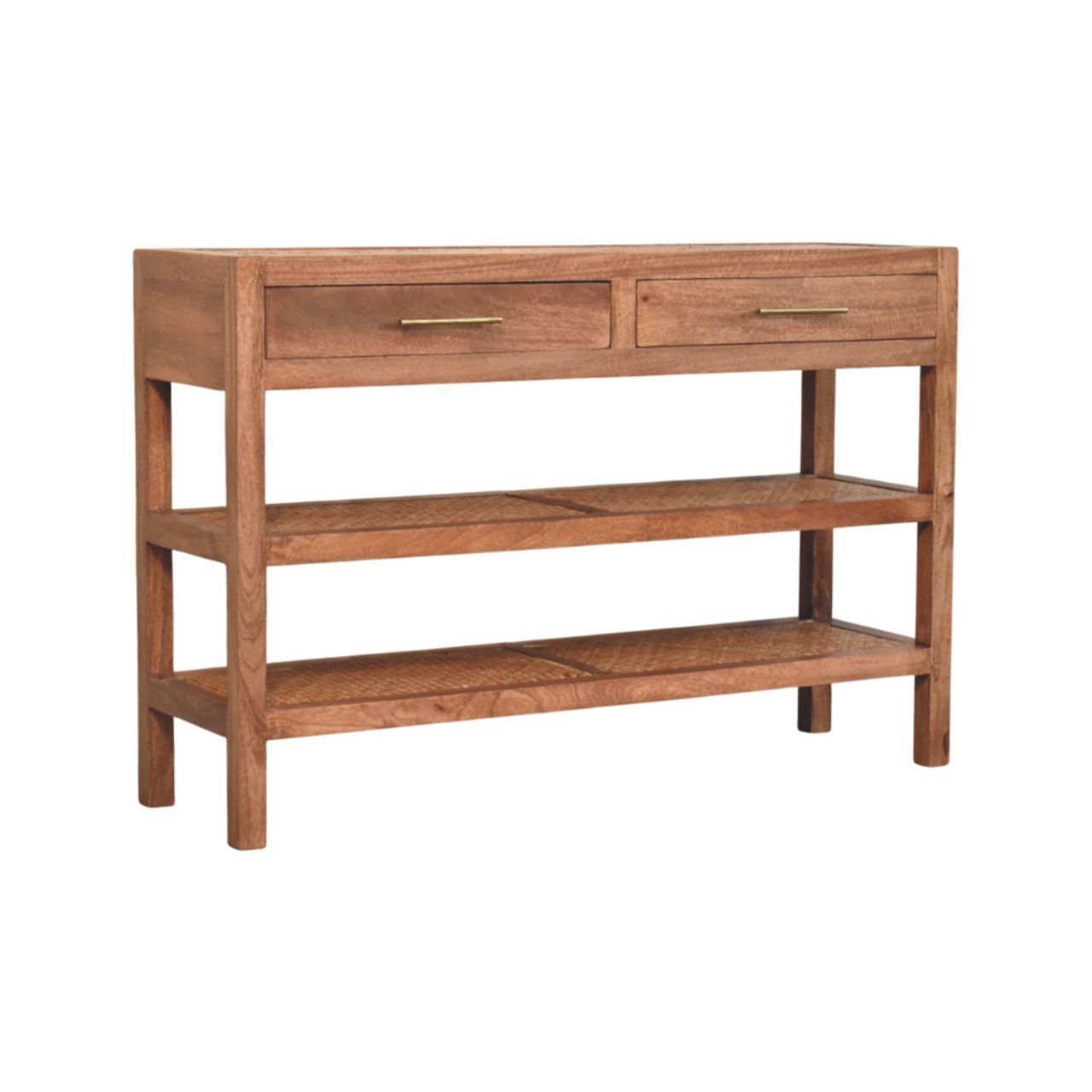 Saffron Rattan Console