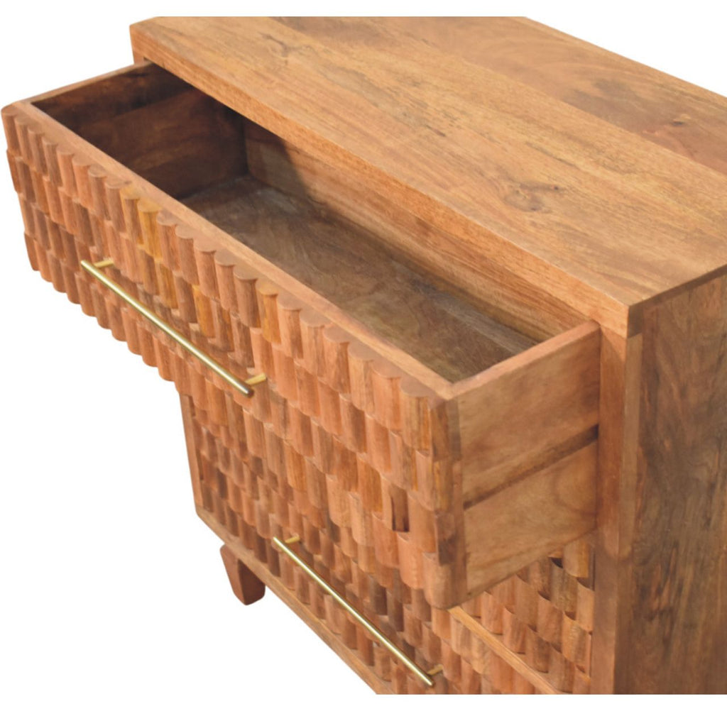 Cadiz Carved Storage Chest