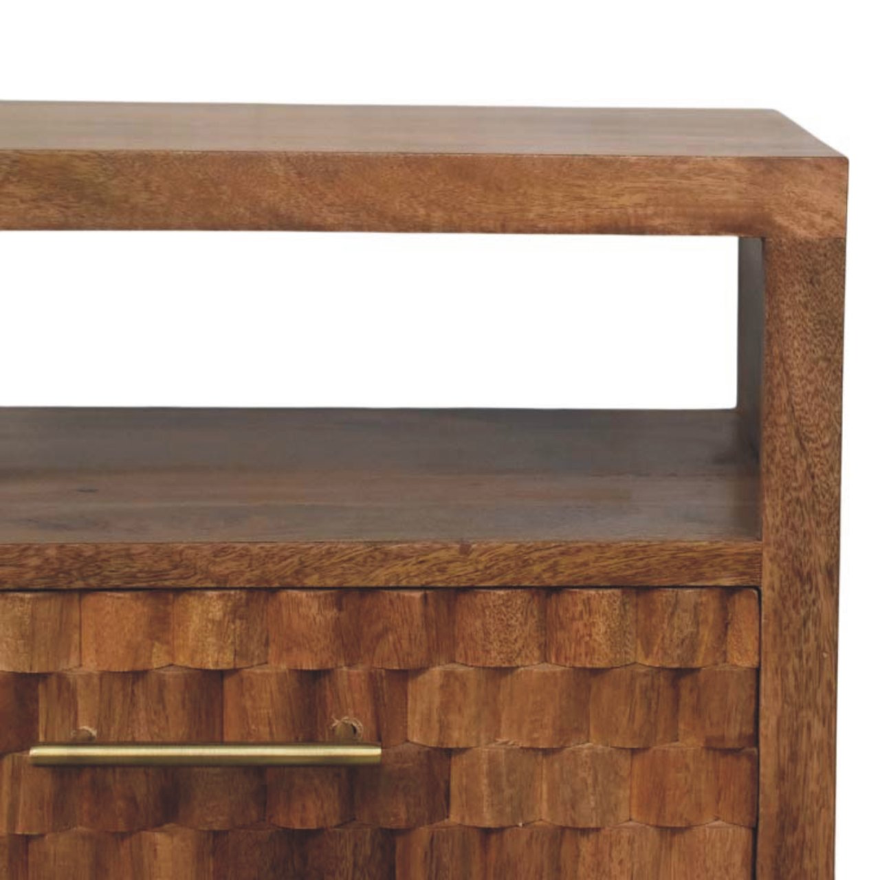 Cadiz Carved Open-Shelf Bedside