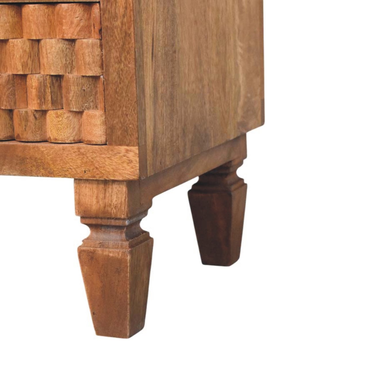Cadiz Carved Open-Shelf Bedside