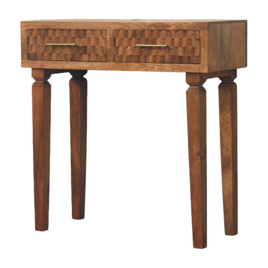 Cadiz Carved Twin-Drawer Console