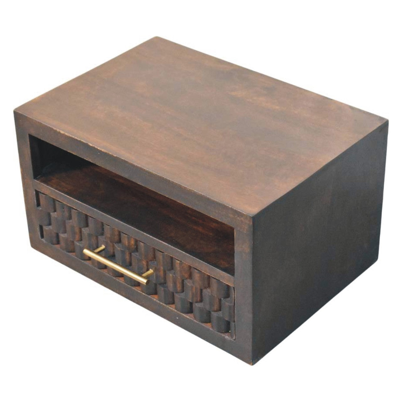 Cadiz Carved Open-Slot Bedside