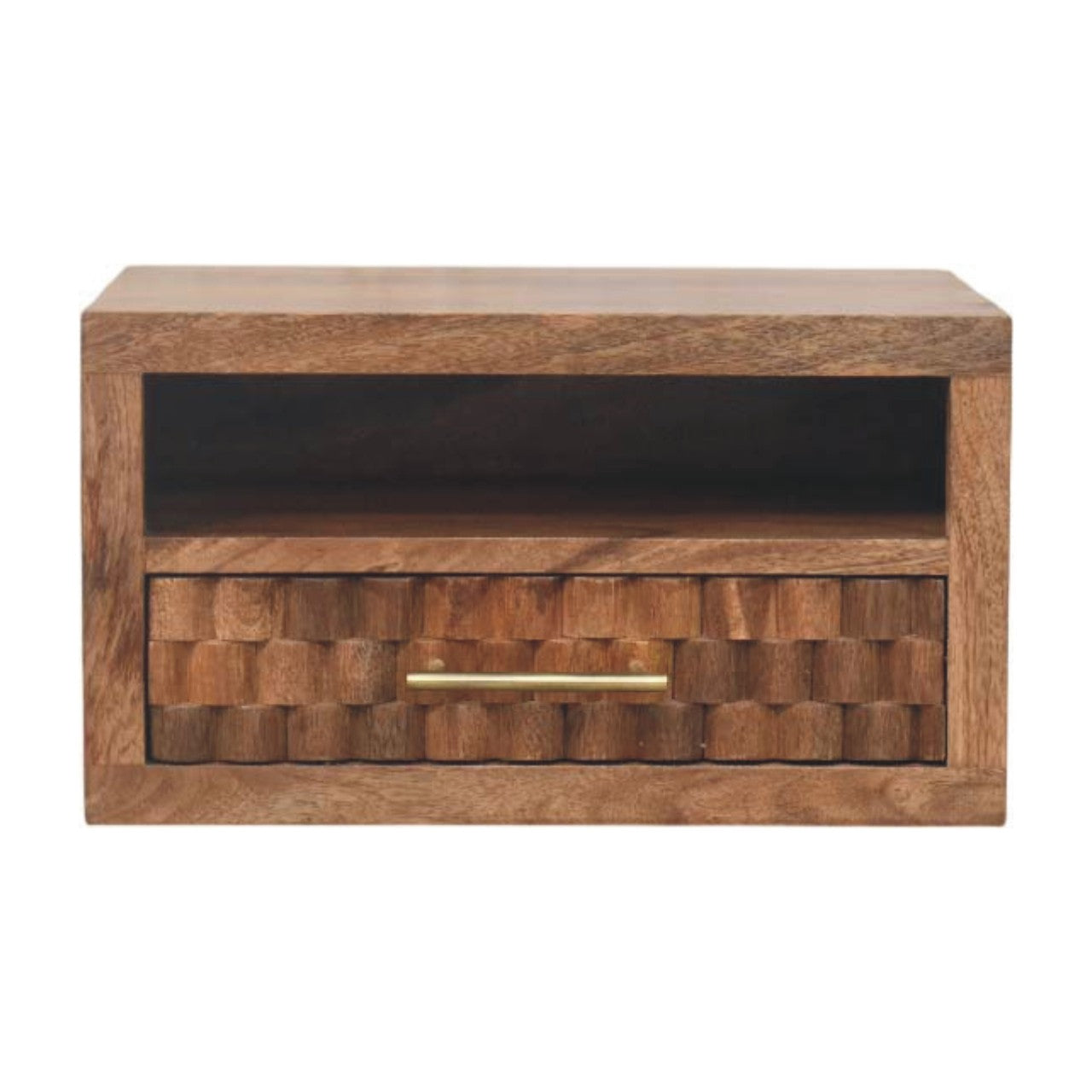 Cadiz Carved Open-Slot Bedside