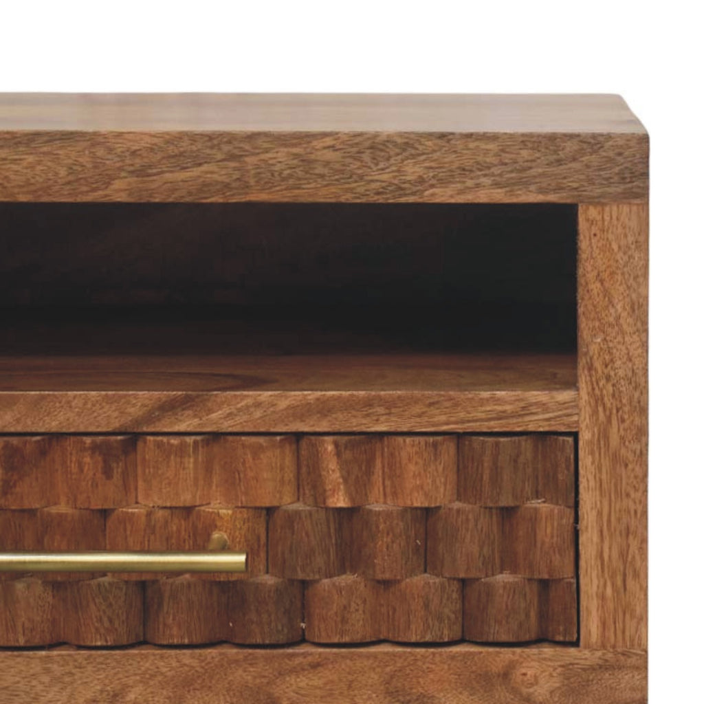 Cadiz Carved Slot-Drawer Bedside