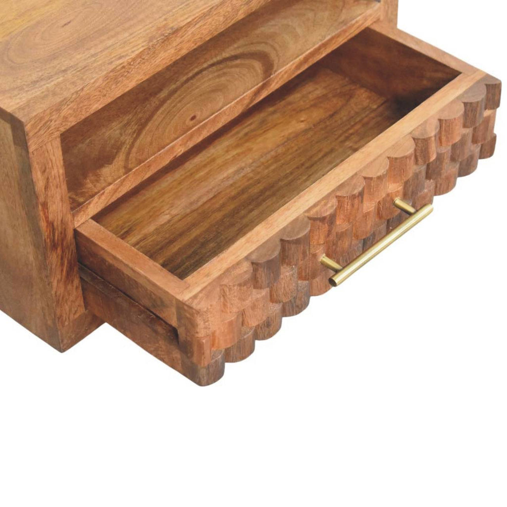 Cadiz Carved Slot-Drawer Bedside