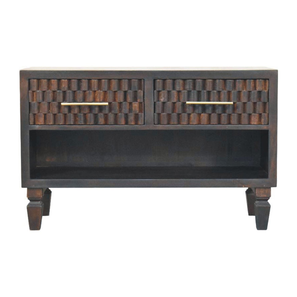 Cadiz Carved Shoe Storage Bench