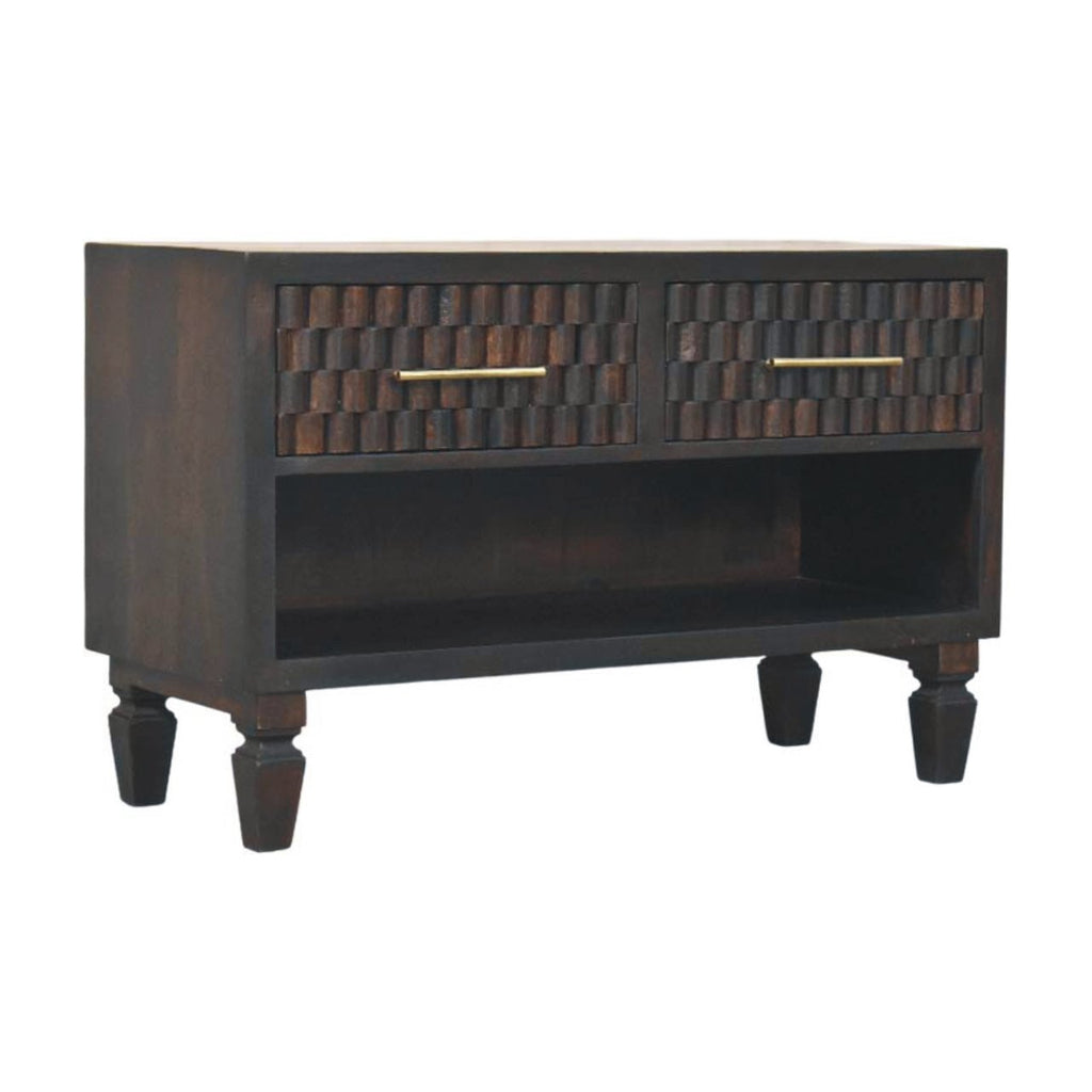 Cadiz Carved Shoe Storage Bench