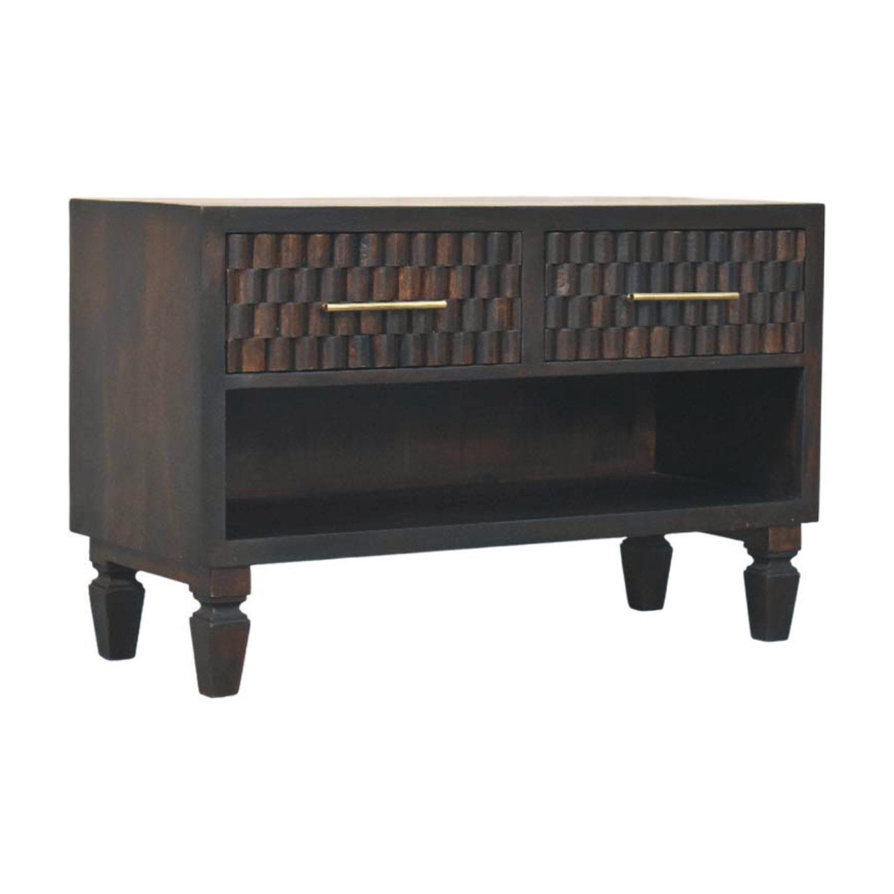 Cadiz Carved Shoe Storage Bench