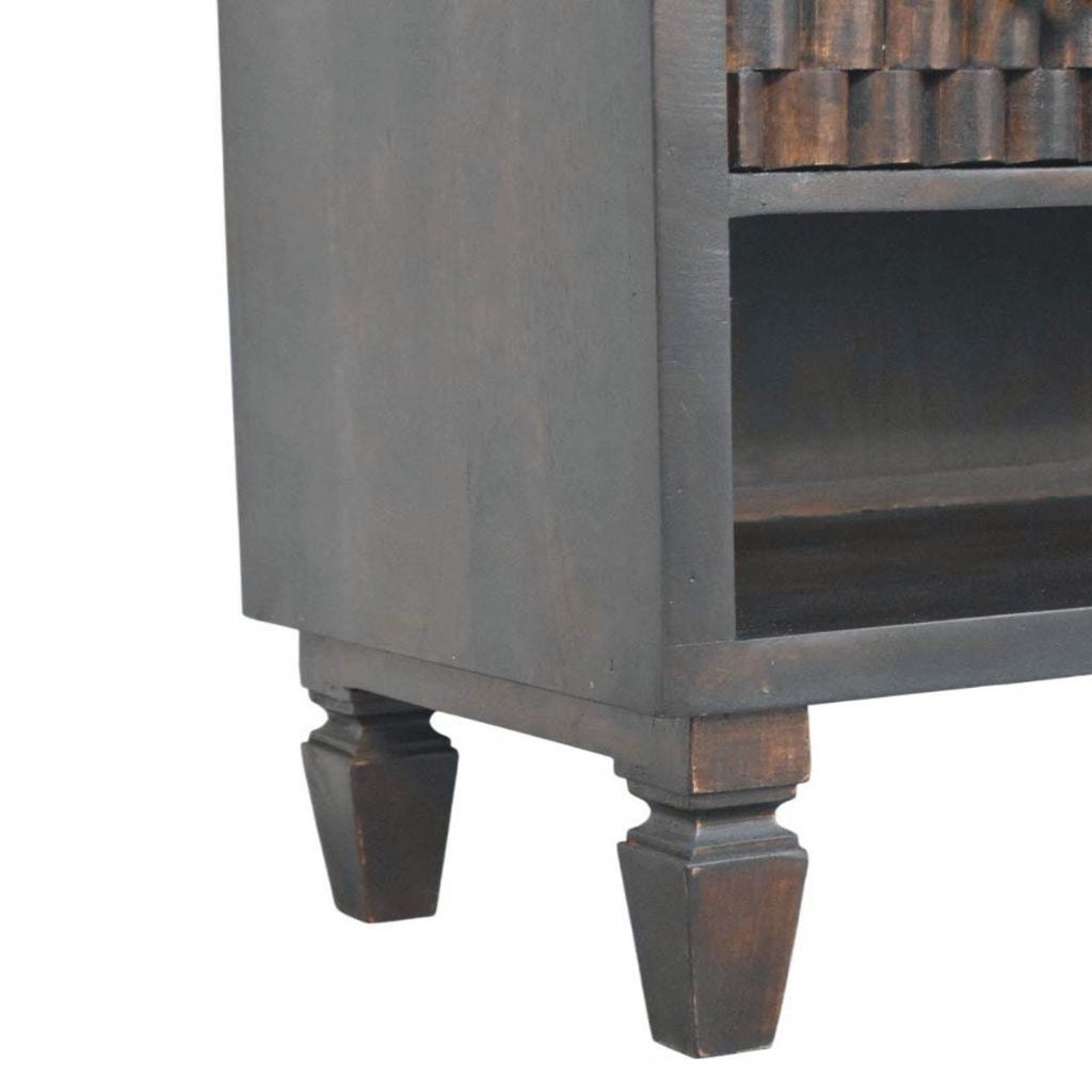 Cadiz Carved Shoe Storage Bench