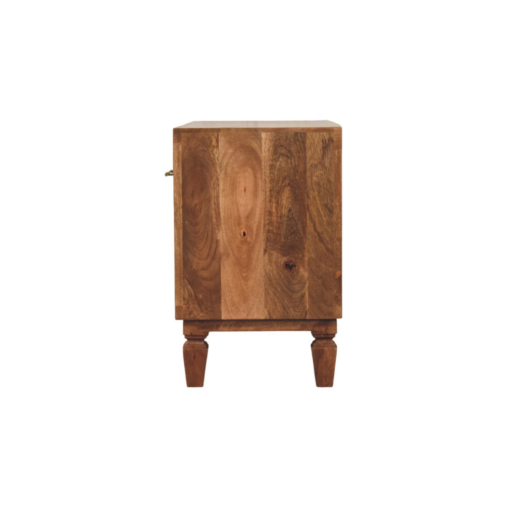 Cadiz Carved Entryway Shoe Cabinet