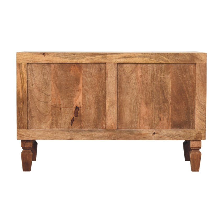 Cadiz Carved Entryway Shoe Cabinet