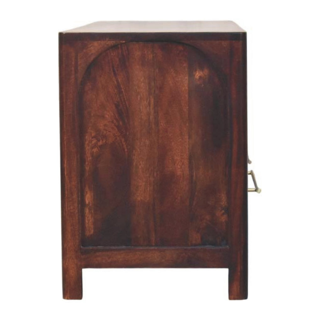 Arched Edge 2 Drawer Media Unit