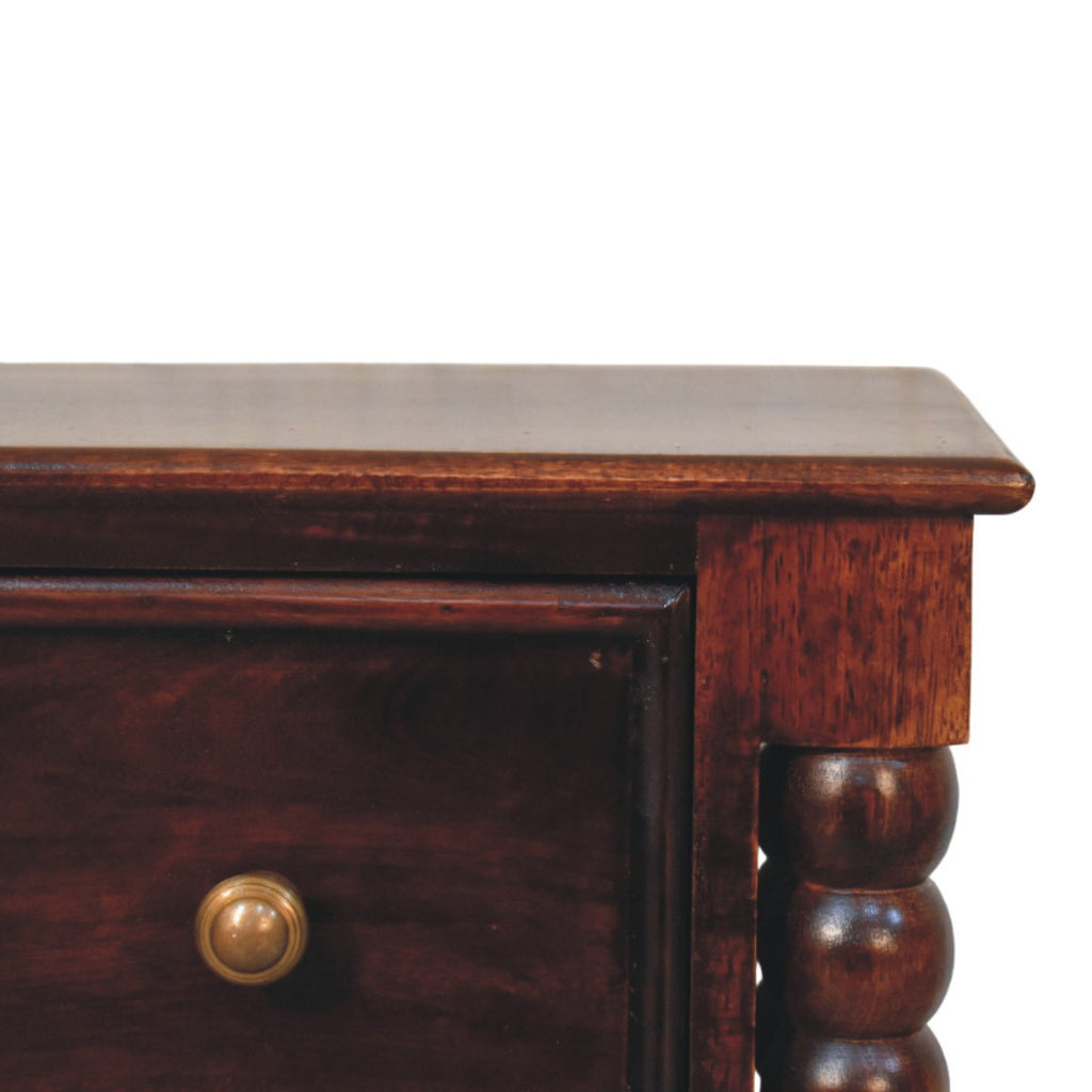 Spindle Winewood Nightstand