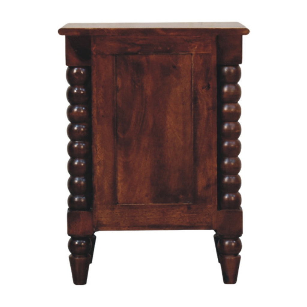 Spindle Winewood Nightstand
