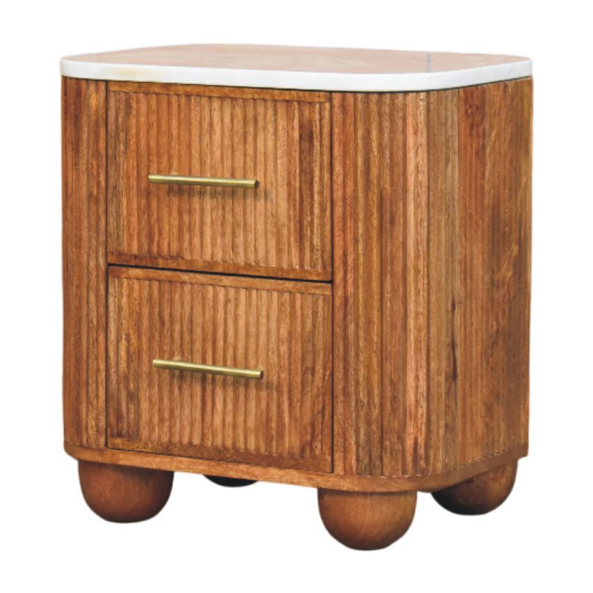 Aurora Marble Bedside