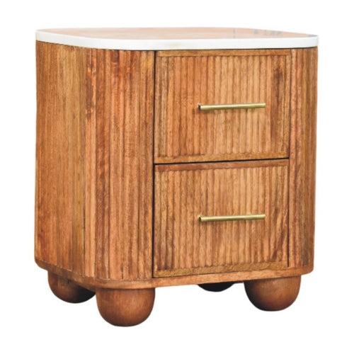 Aurora Marble Bedside