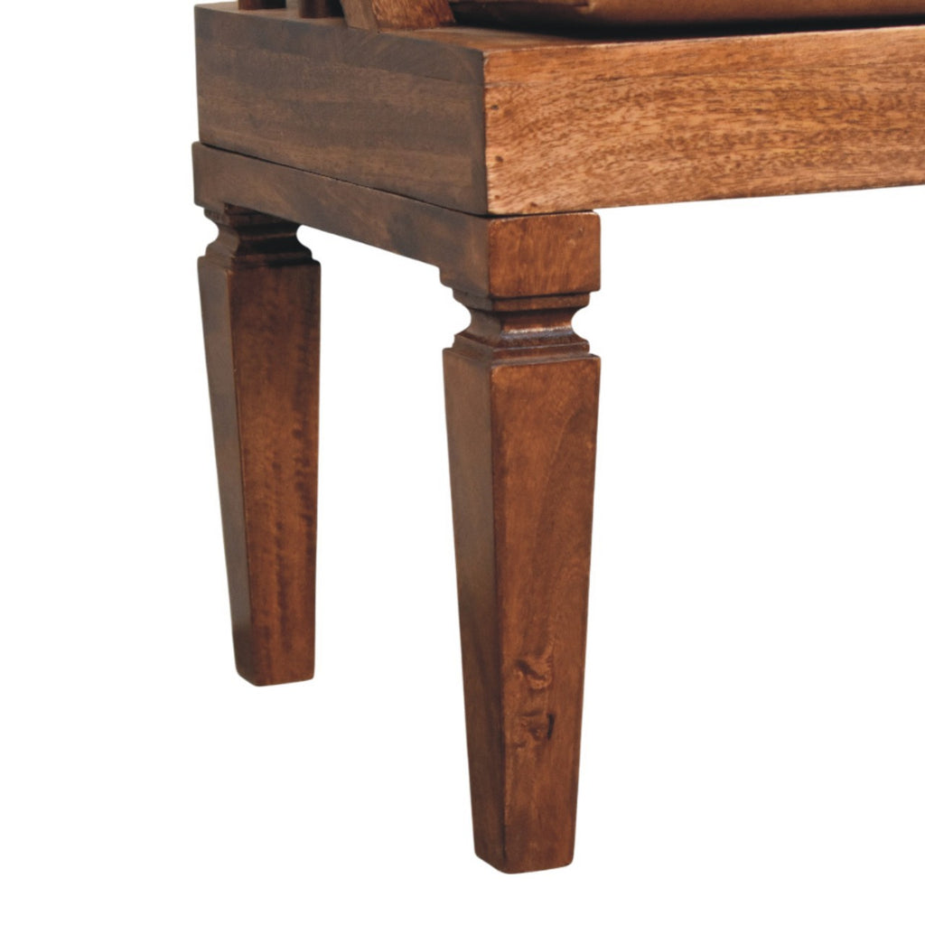 Bordeaux Leather Bench