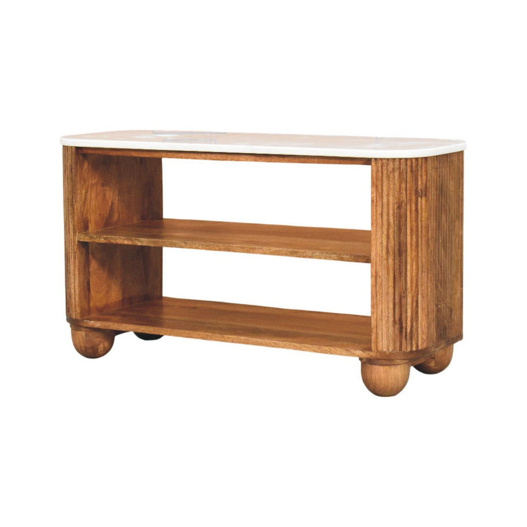 Beaumont Marble Shoe Bench