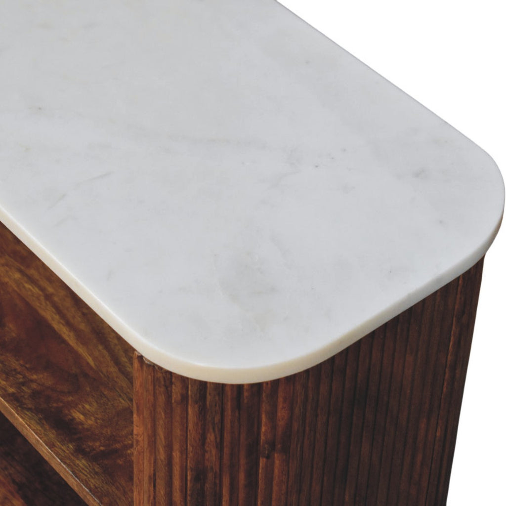 Beaumont Marble Shoe Bench