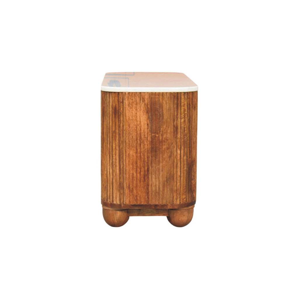 Beaumont Marble Shoe Bench