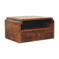 Avora Wall-Mounted Chestnut Bedside