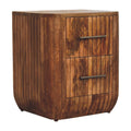 Fluted Bedside with Drawers