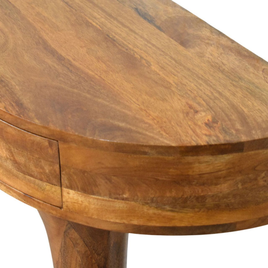 Amber Pedestal Console Table