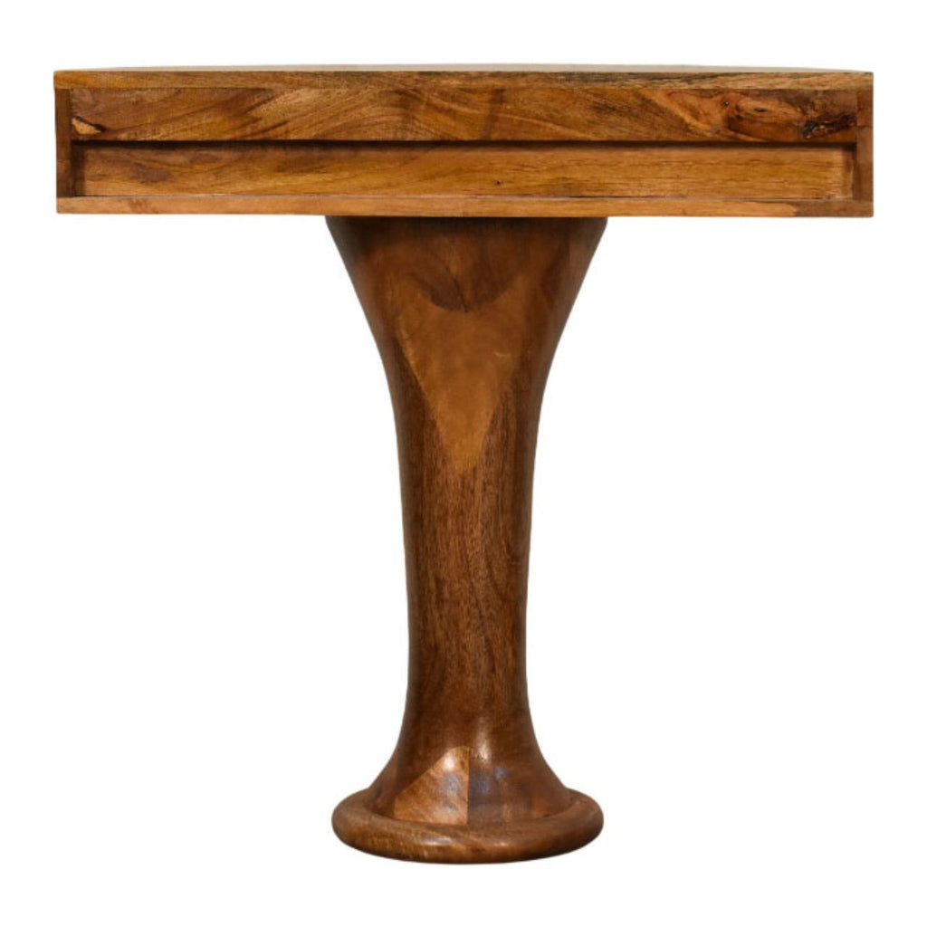 Amber Pedestal Console Table